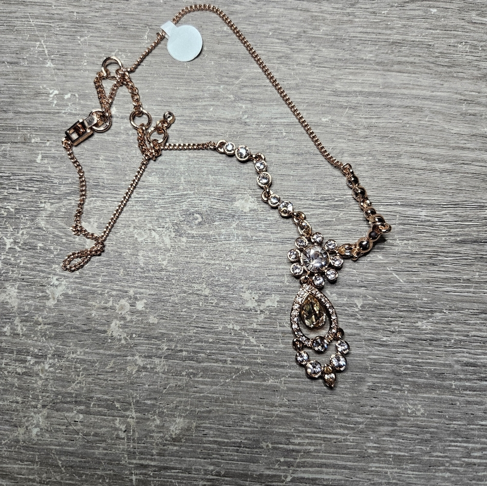 Rose Colored Givenchy Necklace - image 1